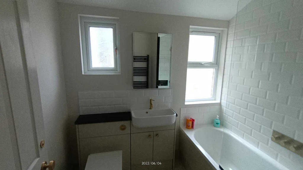 Completed washroom and bathroom finishes by the PW team