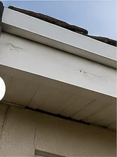 Illustrative fascia and soffit after cleaning